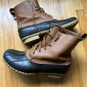 Men's Brown and Black Duck Boots